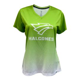 Playera Deportiva Halcón D, Limón/Blanco, CF