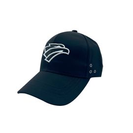 Gorra Premium Halcones Negro Logo Blanco