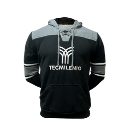 Sudadera Vintage Tecmilenio, Negro/Gris